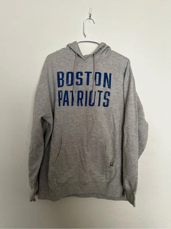 Gray Boston Patriots Pullover Hoodie