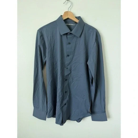 Men's Spaidersilk Blue Button-Down Shirt – Size XL – NWOT