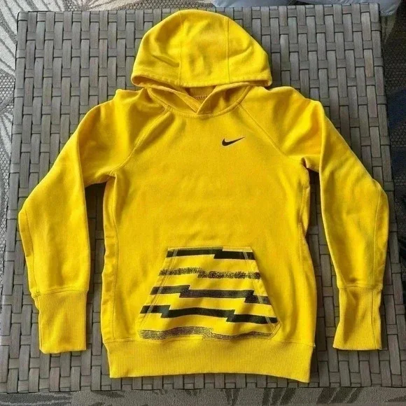 Nike Livestrong Therma-Fit Unisex Hooded Pullover Sweatshirt Size‎ Small Yellow