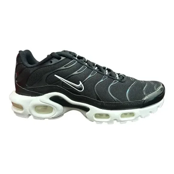 Nike Air Max Plus Black-Black-White Womens Size 7 DM2362-001 New Authentic