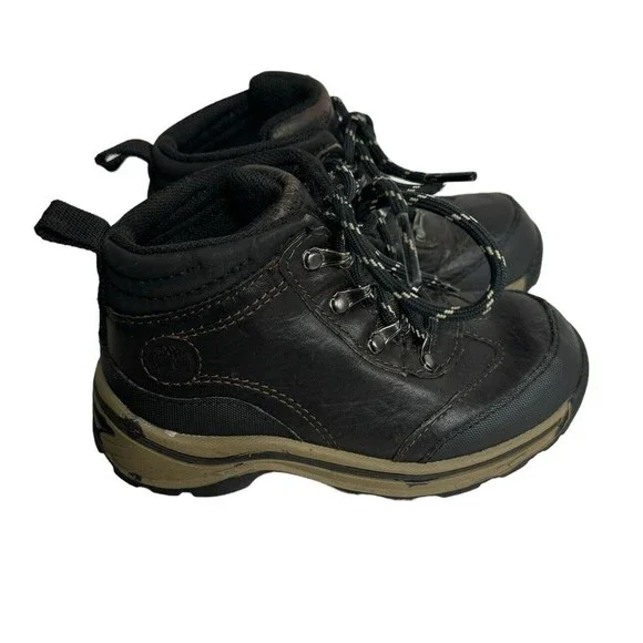 Timberland Backroads‎ Youth Size 9 Brown Leather Waterproof Hiking Boots #22913
