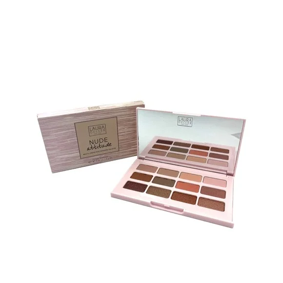 Laura Geller Nude Attitude Multi-Finish Eye Shadow Palette 12 Eye Shadows 0.06oz