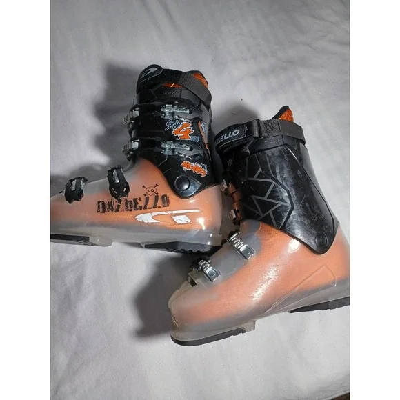 Dalbello‎ Menace 4 JR Alpine Ski Boots Kids Youth Boys Mondo 25 300mm Clear