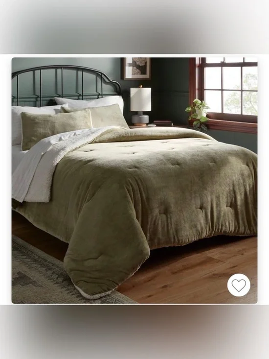 Threshold Faux Shearling Comforter Set