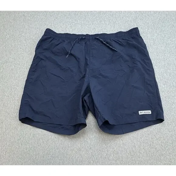 Columbia Shorts Mens XL Blue Performance Rapid Creek Drawstring 7