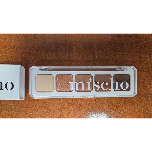 Mischo Beauty Mini Eyeshadow Palette 02 Neutral Shimmer Matte‎ 5 Shades New
