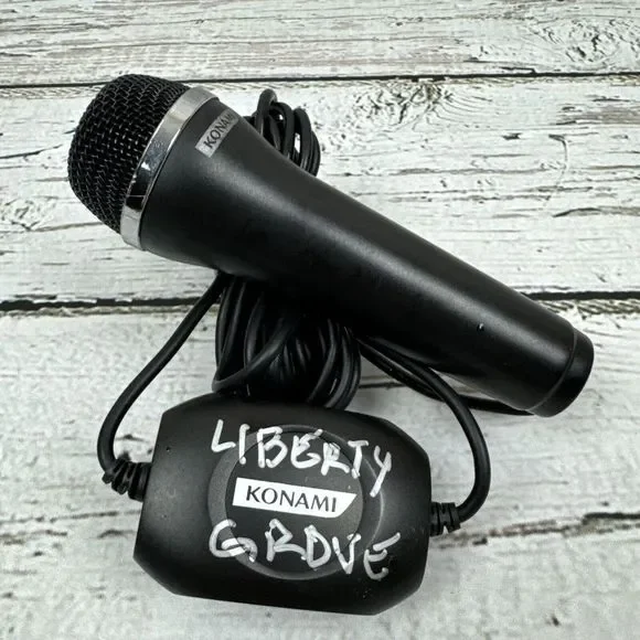 Konami‎ Microphone Black Logitech Wired Karaoke Mic