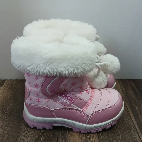Pink Snowflake‎ Kids Boots