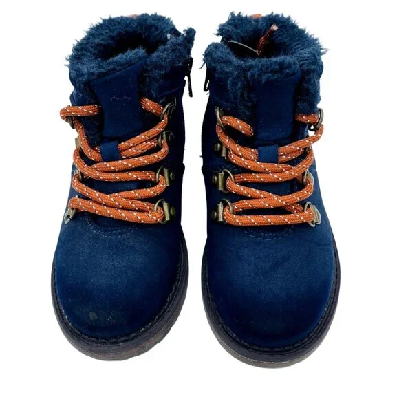 Cat & Jack Toddler Girl's Navy Blue Boots Size: 9
