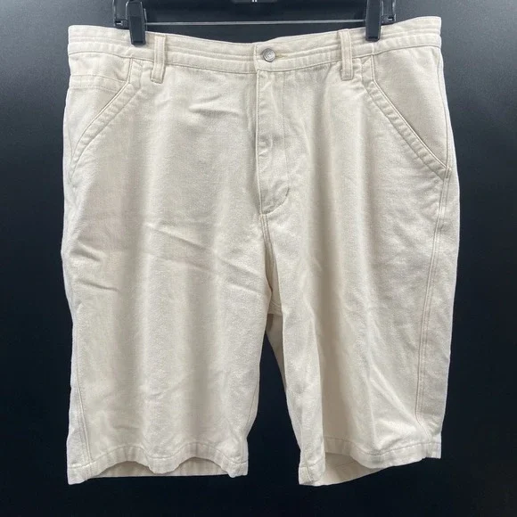 Patagonia Shorts Mens 38 Beige Organic Cotton Hemp‎ Chino Casual Summer Outdoor