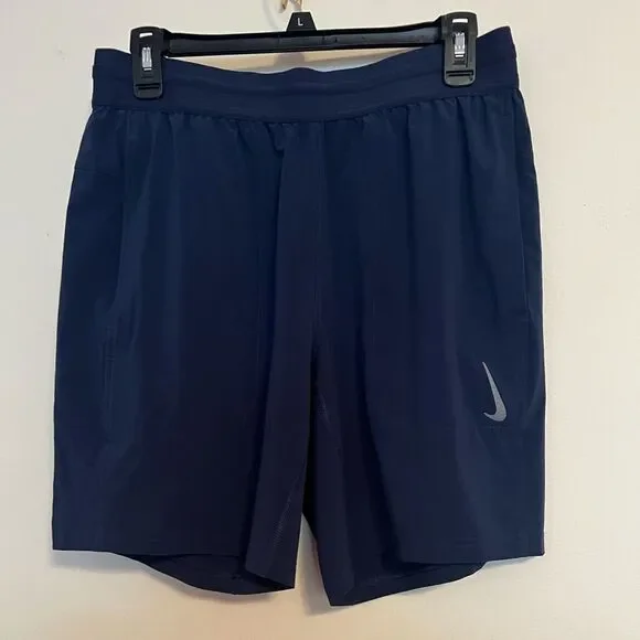 Nike Men's Navy Blue Athletic Shorts