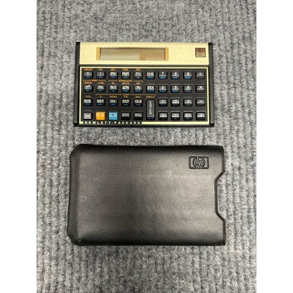 HP 12C Financial Calculator Hewlett Packard Gold Programmable RPN with Case‎