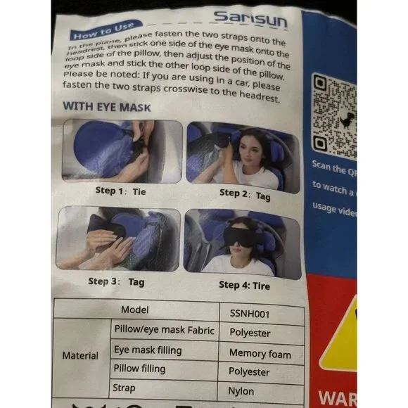 Travel eye comfort cover‎ head rest
