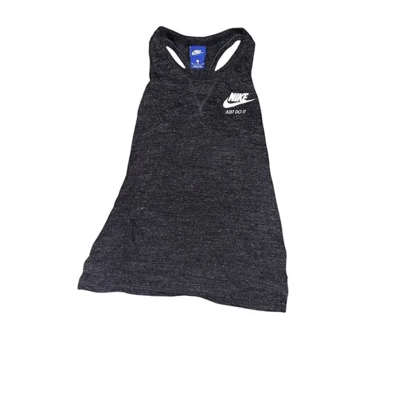 Nike JUST DO IT Womens Black Athletic Tank Top Racer Back Size XL (Blue Tag)