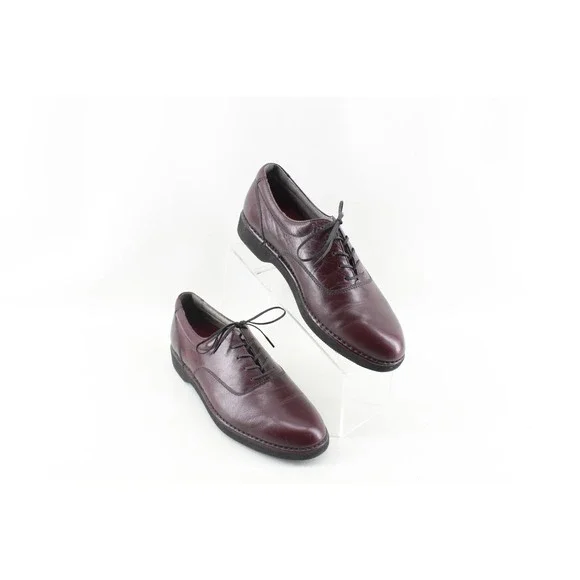Rockport Leather Dressports‎ Vibram Sole Men's Shoes 7.5 M Burgundy Lightweight