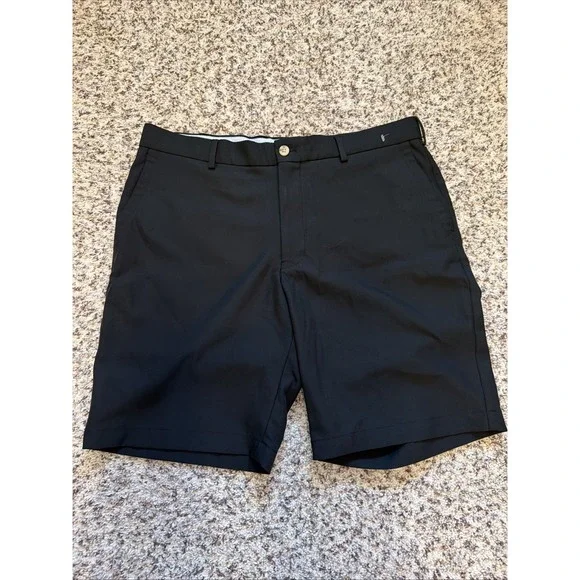 Peter Millar Surge Performance Golf Shorts Mens 35 Beige Polyester 9