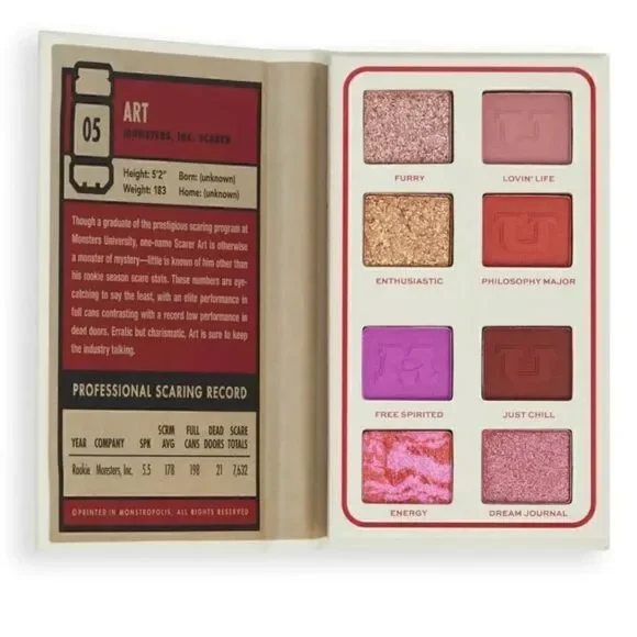 Revolution x Monsters  Inc University Eyeshadow Palette