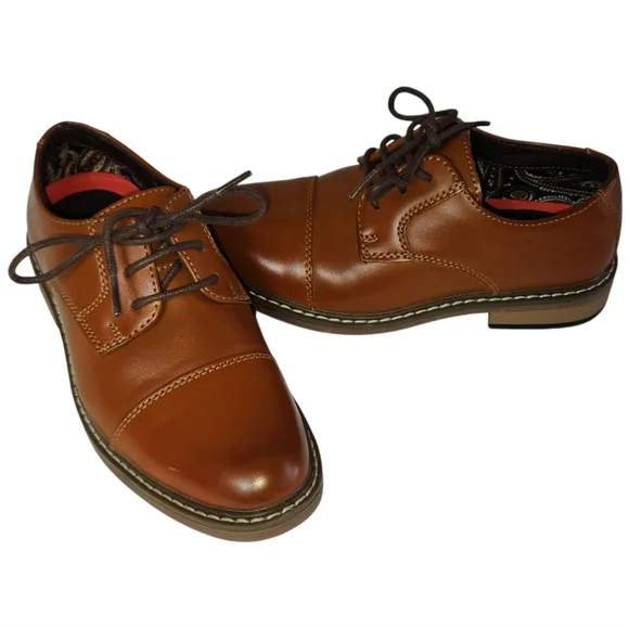 BRUNO MARC Kid's Tan Oxford Shoes Size 13.   X02