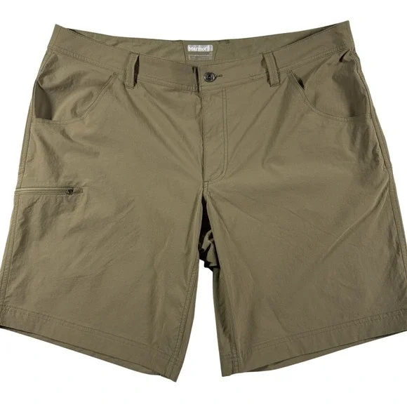 Marmot Performance Shorts Men 40 Outdoor Hiking Trail Zip Cargo Pocket Tan Khaki