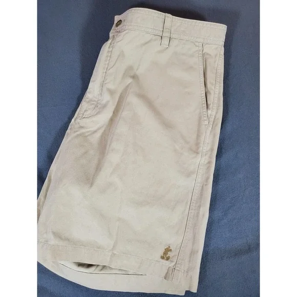 Disney Parks - Mickey Mouse Embroidered Khaki Shorts for Men | 38