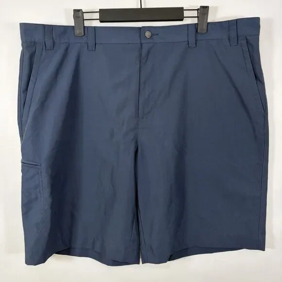 Callaway Optimum Performance Golf Shorts Mens Size 40 Navy Zipper Cargo Pocket