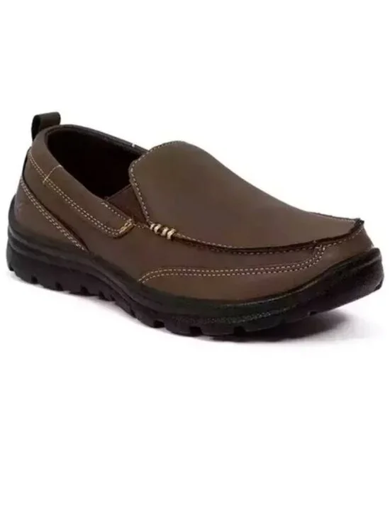 NEW Deer Stags Zesty Slip On Casual Uniform Loafer Dress Memory Foam Shoes NIB 6