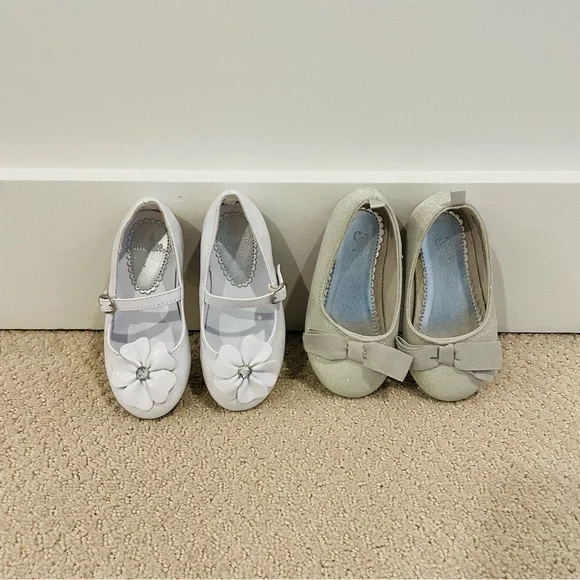 Two Pairs Todder Size 7 Dress Shoes - Gymboree & Gap