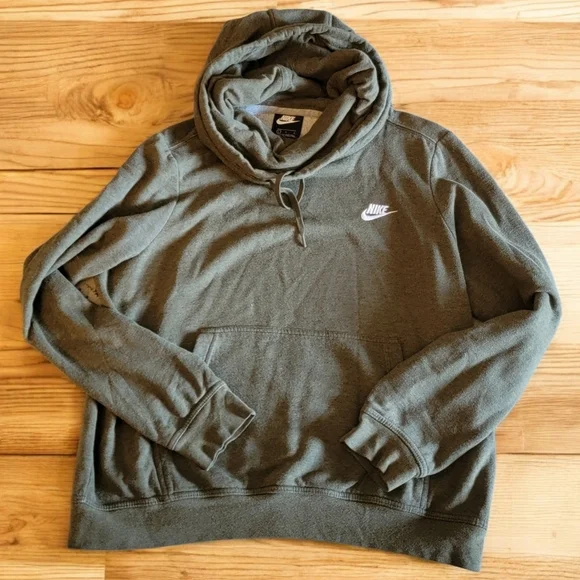 Nike Priced To Sell Large Olive Pullover Hoodie