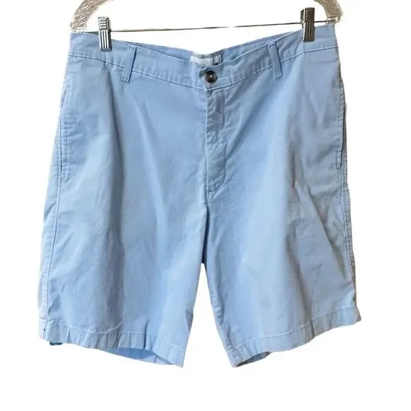 Saddlebred Men's Cotton Chino Walking Shorts Blue Size 36”