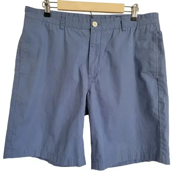 Vineyard Vines Club Short Mens Sz 36 Blue Shep & Ian Preppy Flat Front Golf