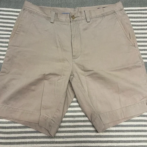 Polo by Ralph Lauren Classic Fit‎ 9” Tan Flat Front Shorts Size 32