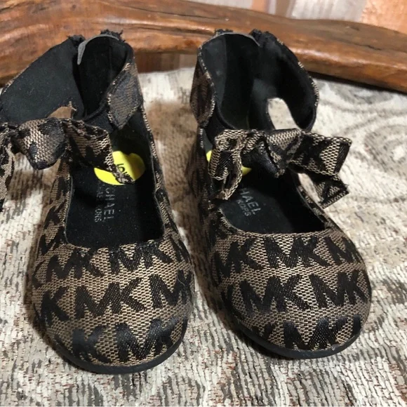 Michael Kors Infant Toddler Signature MK Ballet Shoes