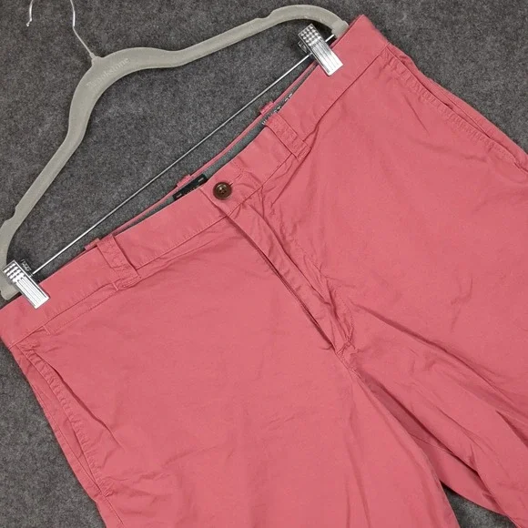 J.Crew Mens Stretch Chino Shorts 35 9 Salmon Pink Casual Summer Preppy 77388