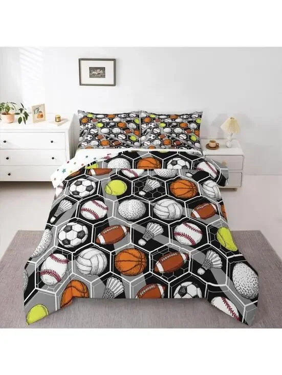 Erosebridal Full Size Sports Betting Set - Comforter/2 Pillowcases - New/Sealed!
