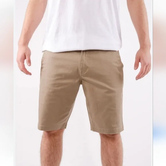 Volcom Mens Frickin Modern Stretch Short Khaki Size 32