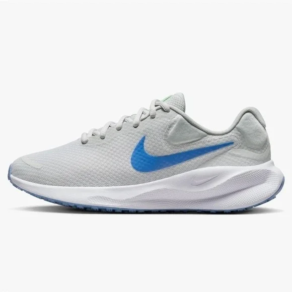 Nike Revolution 7 Running Shoes Womens 8.5‎ Grey Blue FB2208-001 Mesh Sneakers