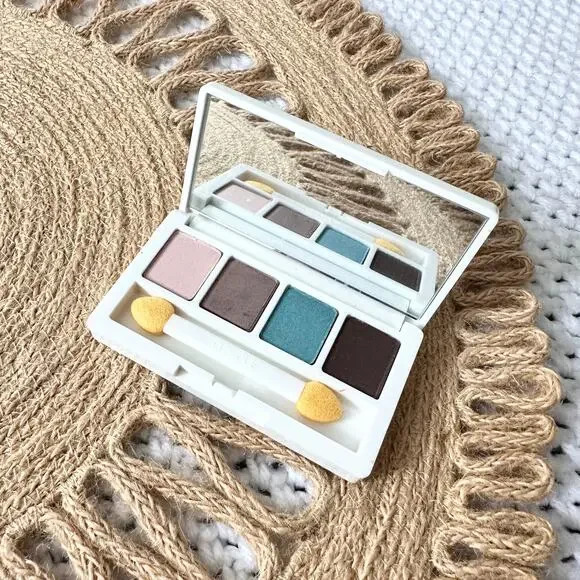 Clinique All About Shadow Quad Morning Java Blushed Hazy Jammin White Compact