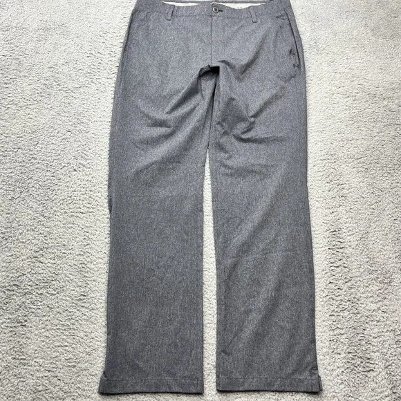 Under Armour Loose Fit Golf Pants Mens‎ 36x32 Match Play Heather Gray Activewear