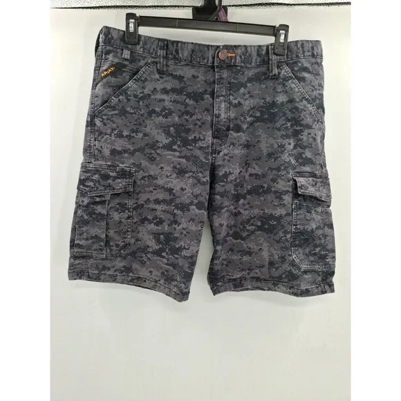 Ariat M4 Rebar Relaxed Fit Cargo Digital Camo Shirts Size 32