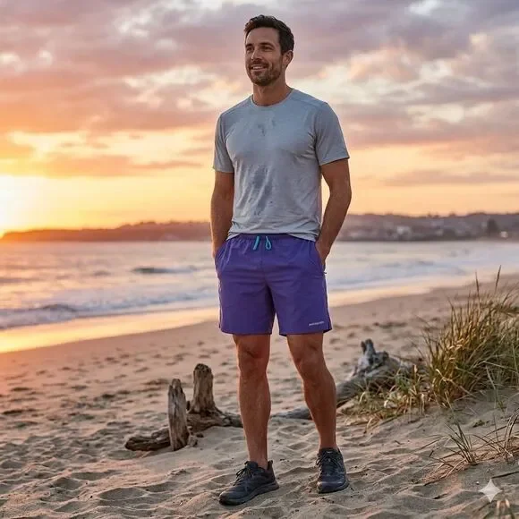 Patagonia Men's Athletic Shorts in Vibrant Purple S