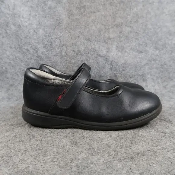 School Issue Shoes Girls 13 Mary Jane Prodigy Hook N Loop Black Uniform Dress