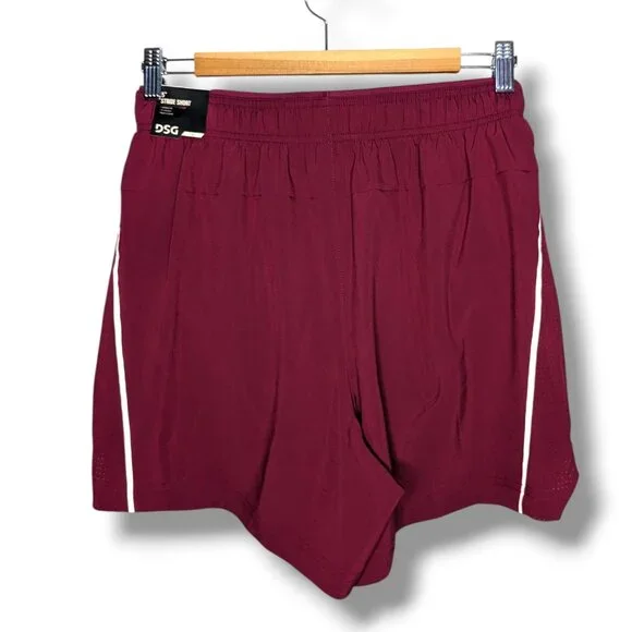 DSG Athletic Fit 5” Inseam Mens Stride Run Shorts Built In Brief Size Small NEW
