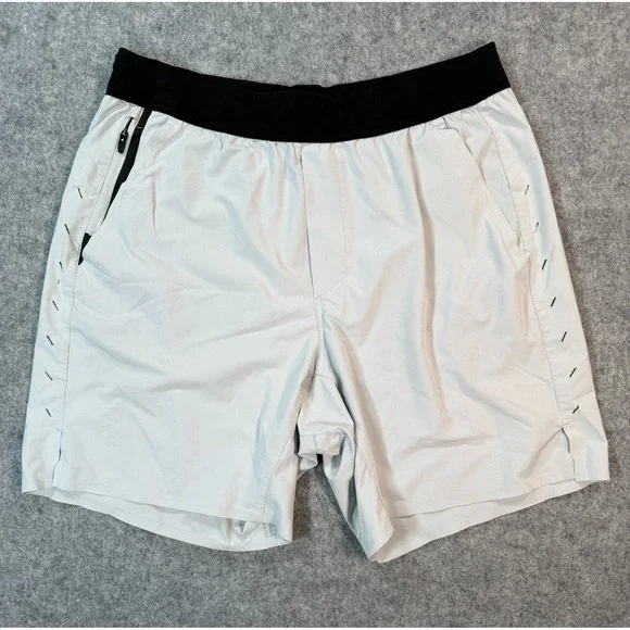 Ten Thousand Interval Short Mens 7 Inch Inseam Platinum Gray Training Gym Shorts