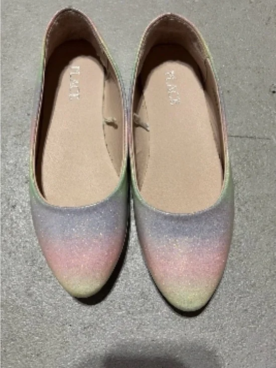 Place Girls' Pastel Glitter Ombre Ballet Flats  stock -(08)