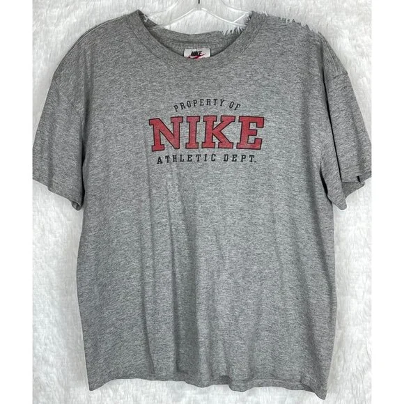 Nike Women's Large Gray T-Shirt Short Sleeve 