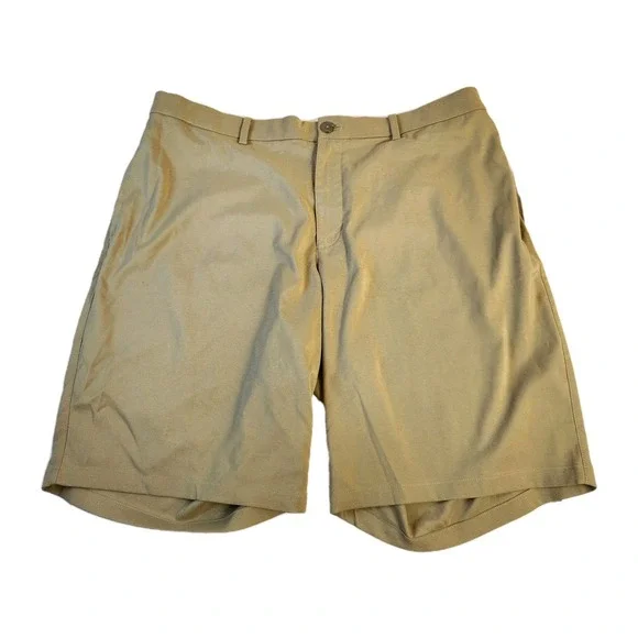 Nike Dri Fit Flex Shorts‎ Mens Size 40 Beige Standard Fit Golf Casual Preppy