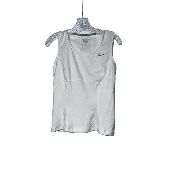 Nike Dri-Fit White Sport‎ Top Size S