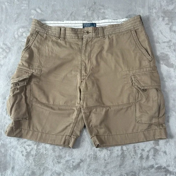 VTG 90's Polo Ralph Lauren Cargo Shorts Men 42 Military Utility Surplus Wide Y2K