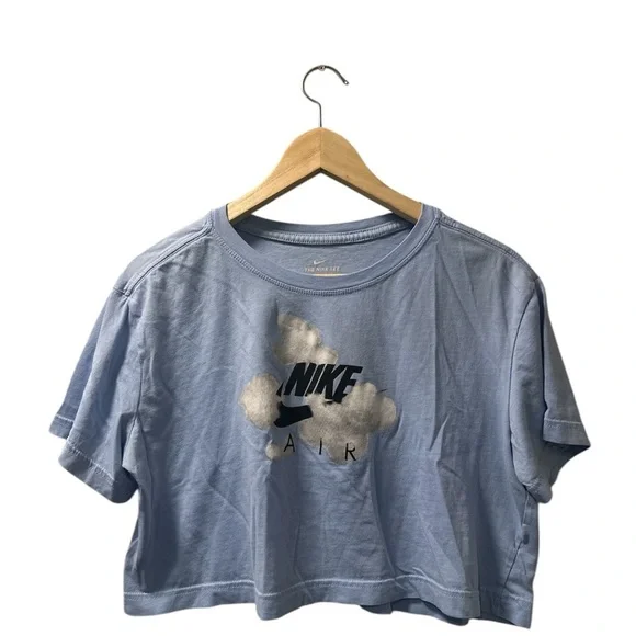 Nike Air Women's Blue Crop Top~ Size S