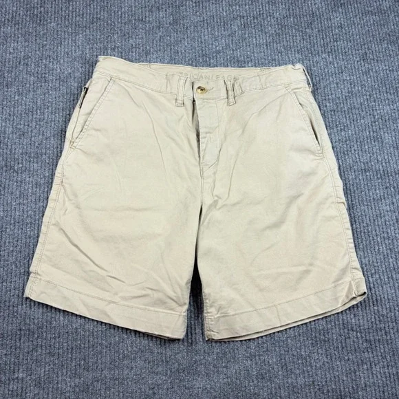 American Eagle Shorts Mens 30 Flex Classic Khaki Chino Tan